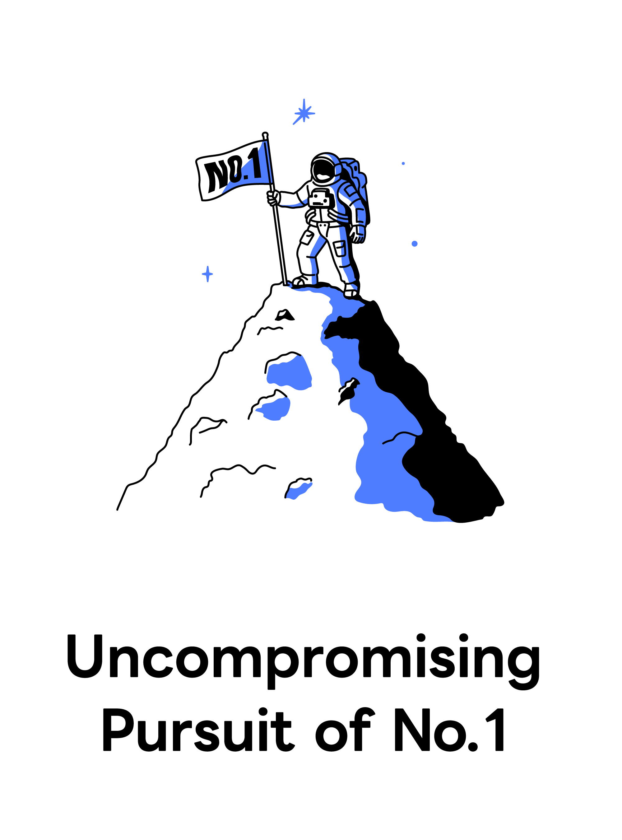 Uncompromising Pursuit of No. 1