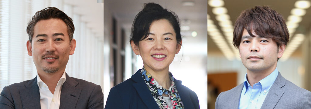 Left: Yutaka Kataoka (Executive Officer / General Manager, Media Division, Yahoo Japan Corporation) Center: Atsuko Hattori (Professor, Faculty of Policy Studies, Doshisha University; President, DSIA) Right: Shuichi Nishida (Executive Officer / General Manager, SR Promotion Division, Yahoo Japan Corporation)