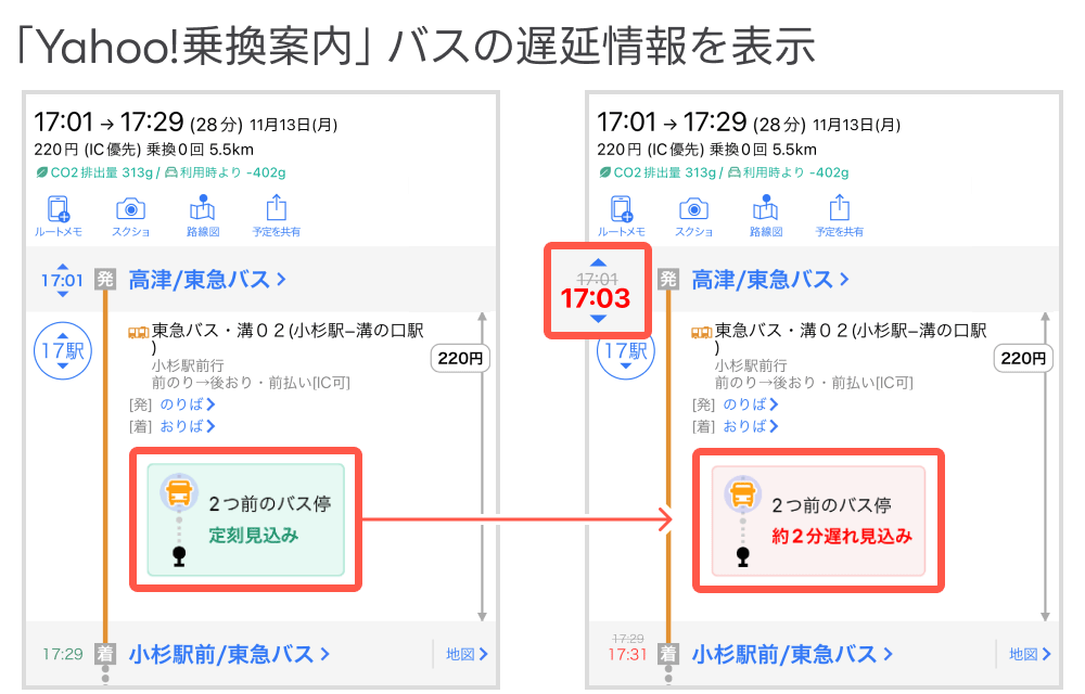 遅延（乗換案内）画像