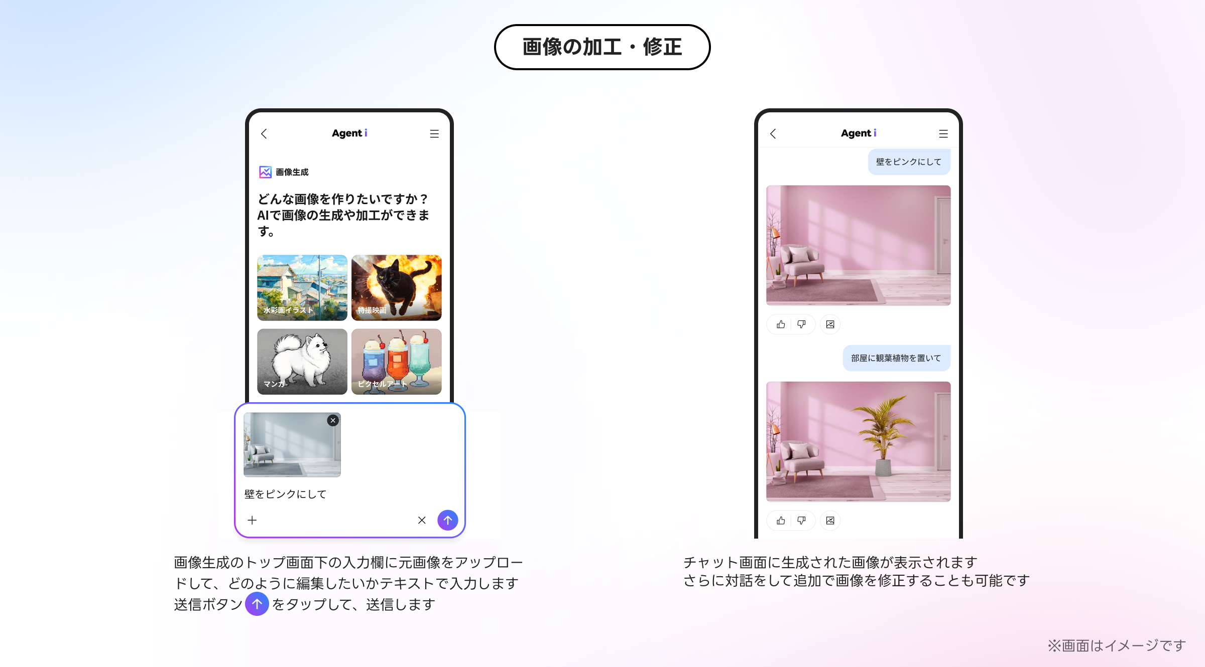 （画像）画像の加工修正の方法