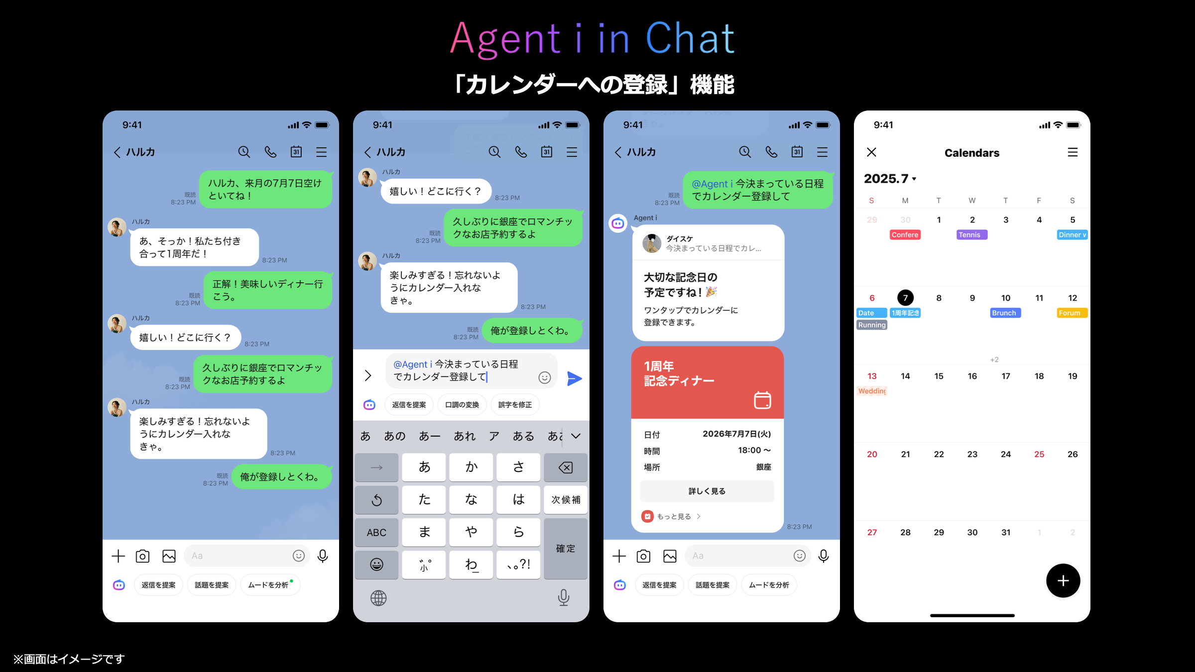 LINE、トークルーム内でAIエージェントを呼び出して質問への回答やタスク管理を支援してくれる新機能「Agent i in chat」を年内に提供へ