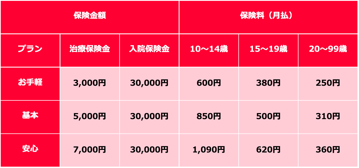 インフルエンザお見舞い金_プラン