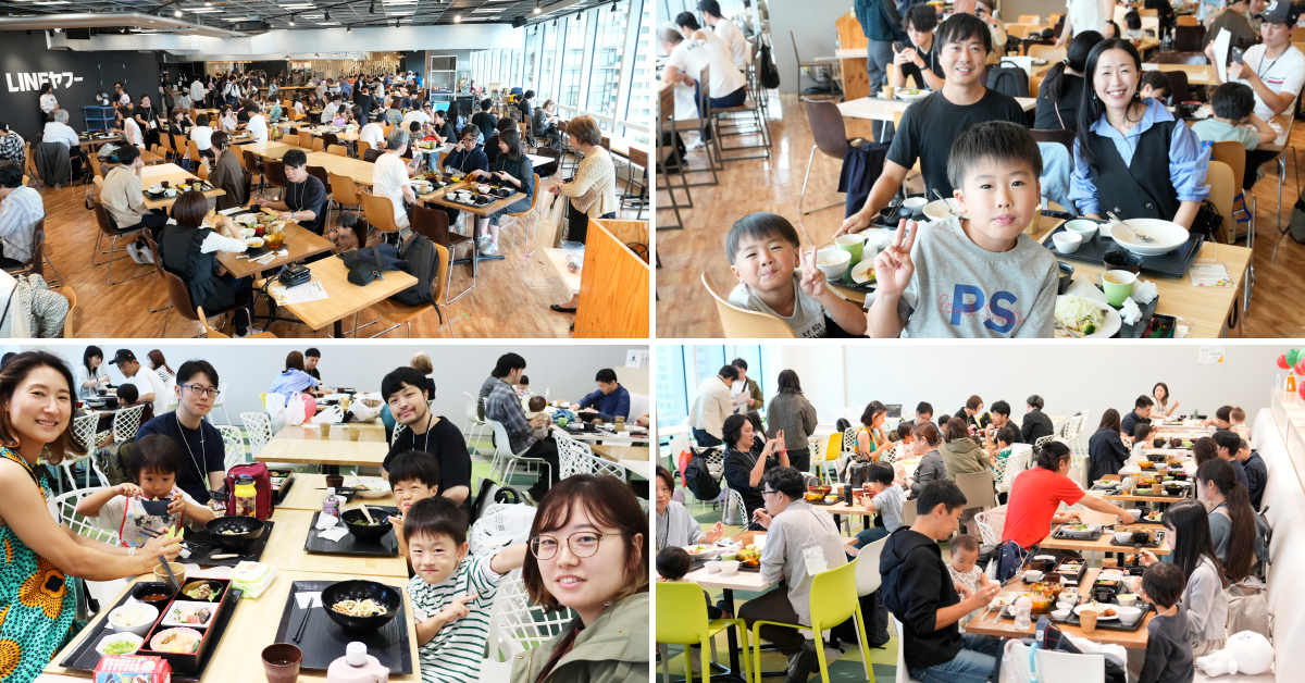 ゲストがランチを楽しむ様子の写真